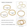Zroszony nici klasyczne proste złote bransoletki dla kobiet 3/4/5 mm ręcznie robione 18k koraliki ze stali nierdzewnej rozciągliwe warstwowe bransoletki zroszony Lars22