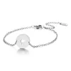 Braccialetti con ciondoli Elefante Animale Bracciale in acciaio inossidabile Bracciale con gioielli Catena regolabile per donna Uomo Coppia Lady Girls Boys GiftCharm