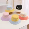 Baby Bucket Hat Summer Spring Visor Cap för Boy Girl Girl Outdoor Beach Sun Hats Kids Fisherman Hat 3-8 år