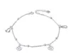 Неклеты бросают доставку 2021 Miqiao Bracelet Angle Women 925 Стерлинговые стер -ног цепь тела на ногах Жадные украшения лист Love Simple Su2619096