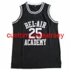 # 14 Уилл Смит Джерси Свежий принц Бел Академии Auble # 25 Carlton Banks Movie Jerseys