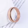 Gold Rrosted Rotatable Band Rings Stainless Steel Rainbow Finger Rotating Spinner Rings for Women Men Fashion Jewelry