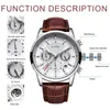 Watches Mens LIGE Top Luxury Casual Leather Quartz Men's Watch Business Clock Male Sport Waterproof Date Chronograph 220525