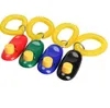 Dog Training Pet Home Garden Button Clicker Sound Trainer med handled Band Aid Guide Klicka på Verktyg Sn4939