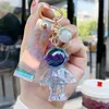 2022 Akryl Crystal Keychains Astronaut Astronaut Key Chain Creative Car Bag Transparent Pendant