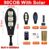 8000 WATTS Solar Street Light 108/90/60 COB INDUKCJA LAMPA LED SMART PALETOWY KONTROLA WODYPORPOOR PIR Motion Ostryj światła Lattern For Garden Courtyard