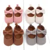 Enfant en bas âge bébé filles garçons été berceau chaussures décontractées 4 Style solide crochet nœud papillon bébé chaussures tenue 0-18M