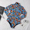 Bewitching Designer Swimsuit Bikini Luxury Swimwear Textile Swimsuits Swim Wear Polyester Natural Winter Black One Piece Sexy Long Sleeves Swimming