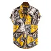 Męskie z krótkim rękawem męskie koszule dla męskie socjalne luksusowy mężczyzna projektant ubrania hawajskie modne eleganckie klasyczne mody 220401