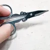 2022Home Portable Folding Stainless Steel Scissors Mini Folding Scissors Travel Trip Tool Silver