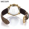 Armbandsur Relojes 2022 Megir Watch Men Fashion Sport Quartz Clock Mens Watches Top Waterproof Hour Relogio Masculino