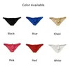 Underpants Men's Upturned Briefs Ice Silk Panties Thin Thong Bulge Pouch Underwear Cmfortable Solid Sensual LingerieUnderpants