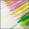 Acryl verf pennen permanente pen kunst markers sets papier canvas houten glas steen keramische stof schilderij fashio diy ambachten xhcfyz145 drop del