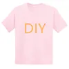 Пользователь ваш дизайн детей черно -белые синие футболки Diy Print Kids Cotton T Roomts Beab