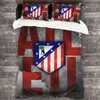 Atletico de madrid sängkläder set täcke täcke kuddväskor tröskeluppsättningar sängkläder