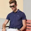 Męskie Polos Men Brand Ubranie Męskie wysokiej jakości Topstees 2022 Męska koszula biznesowa 3D Haftowa Poloshirt 9028men's Men's Men's Bl