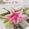 Имитация Lily Fresh Style Tabletop Garden Decorations Ложный цветок дома украшения фотография свадебный сад