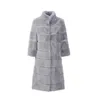 Big size 2019 vera pelliccia di coniglio rex naturale cappotto 11 colori design lungo donna inverno caldo outwear soprabito femminile T200915