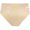 Kvinnor Lace Edge Cotton Plus Size Big Ladie Panties Briefs for Women, 6PCS Pack Underwear 2XL 3XL 4XL 220426