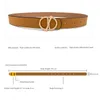 Belts Solid Color Adjustable Personality Creative Letter Buckle Belt Fashion All-Match Jeans Outdoor Leisure Walking Alloy BeltBelts