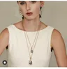 Naszyjniki wisiorek Nisza modna marka w stylu metalowy łańcuch wykończenia nieregularny naszyjnik klamry