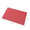 PVC placemats vävda vinylbord mattor värmebeständig fläckbeständig anti-glid tvättbar köksdekorationer KDJK2206