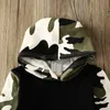 Kledingsets geboren babyjongens camo-outfits lange mouw capuchon jas tops broek 2 stks outfit ingesteld voor 0-3tclothing