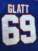 Mit goon hockey jersey 100% sys # 69 doug thug glatt jersey goon film hockey halifax tröjor blå