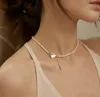 Ожерелья с жемчугом, украшенные бисером, натуральный жемчуг диаметром 4 мм с золотой застежкой в виде сердца2317