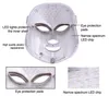 Pdt LED Photon Light Bouclier facial Visage beauté Masque facial Soins de la peau Silicone Rouge photonTherapy masque facial