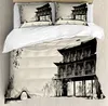 Bedding Sets Japanese Set For Bedroom Bed Home Girl In Traditional Dress And Cultural Patterns Duvet Cover Quilt PillowcaseBedding