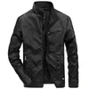 Nouvelle veste en cuir hommes support décontracté couleur unie mince Moto Biker vestes en cuir Chaqueta Cuero 5XL veste Jaqueta Masculina L220801