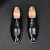 New Designer Men's White Brogue Pointed Leather Dress Party Prom Shoes Homecoming Wedding Evening Footwear Zapatos Hombre