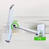 Hooks Rails Wandmontage Handyhalter faltbare verstellbare Mobiltelefonständer für Heimschlafzimmer Badezimmer Küchenlagerstange
