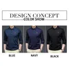 TfeTers marka jesień polo koszulka mężczyźni z długim rękawem Casual Business Polo Shirt Moda Patchwork Anti-Winkle Mens Odzież 220408