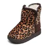 Модные ботинки Дети Дети девочки мальчики леопард зима теплые короткие ботинки повседневная обувь детская обувь Drop LJ201201