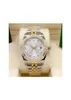 Fashionable men's small diamond ring watch room gold single calendar diamond face 41mm stainless steel strap multi-color o202q