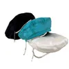 Neue Satin Baskenmütze Hüte Für Frauen Perle Halskette Koreanische Mode Nette Maler Hut Mädchen Persönlichkeit Baskenmütze Boinas Gorras J220722