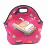 Reusable Neoprene Tote Bag handbag Insulated Soft Lunch Bags With Zipper Design For Work & School 17 colors