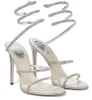 Célèbre Cleo orné de cristaux sandales à lanières chaussures femmes Renes talons hauts fête de mariée mariage dame Caovillas Sexy marche