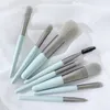 8 mini set di pennelli per trucco in ombretto pennello per fondotinta fard rinfrescare mano capelli morbidi pennello per trucco portatile mini