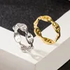 Masowy pierścień pop s925 srebrny pierścień srebrny pierścień nosowy prosty styl klasyczny wszechstronny z pudełkiem