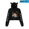 Women's Hoodies & Sweatshirts Benji Krol Spring Kawaii Cat Ear Cotton Hoodie Casual All-match Pullover Loose Hoody Comfortable Short Sexy To