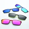 Fashion Sunglasses Frames B-Ultem Ultra-lighBt Tungsten Titanium Eyeglass Frame 3D Magnet Clips On Myopia Functional Glasses Polarized JKK 7