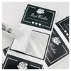 Etichette adesive quadrate in bianco e nero personalizzate per pacchetti regalo di nozze Grazie adesivo decorativo per artigianato regalo di festa