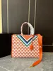 Designer Embroidery Fabric Stitching Saffiano Tote Bag Triangular Print Large Cloth Handbag