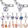 2023 Novo 925 STERLING Silver Star Fan Series Charm Women's Pandora Jewelry Bracelet Acessórios de moda grátis frete grátis