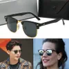 اتجاه الموضة نصف إطار الرجال نساء Ray نظارات شمسية Retro Driving UV400 Sun Glasses PC + سبيكة الحظر الفاخرة المصممين العلامة التجارية المعدنية