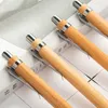 Creative Bamboo Pen Printing Logo Naturligt rör Bamboo BallPoint Office Writing Tools LK0013