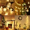 Strings LED Fairy Lights 10m/20m/30m Snowflake Star Ball Christmas String Garlands Outdoor na pokój Party Wedding Rok Dekoracja LEDLED